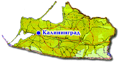 Карта калининграда контур